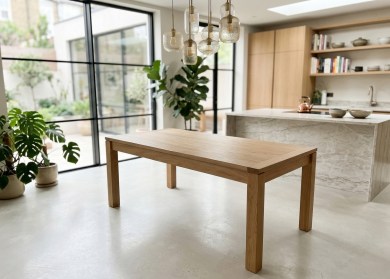 Table fixe CALI NATUREL RECTANGLE- bois de chêne massif